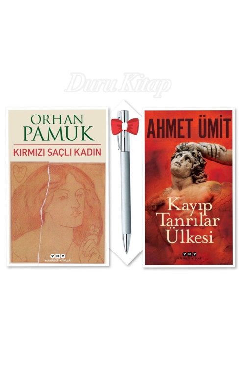 Yapı Kredi Yayınları Kırmızı Saçlı Kadın - Orhan Pamuk & Kayıp Tanrılar Ülkesi - Ahmet Ümit (2 Kitap), Caprice Kalem