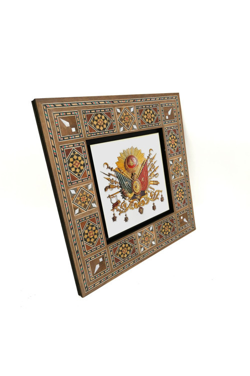 Osmanlı Arması Baskılı Mdf Tablo 20X20 Krt-87