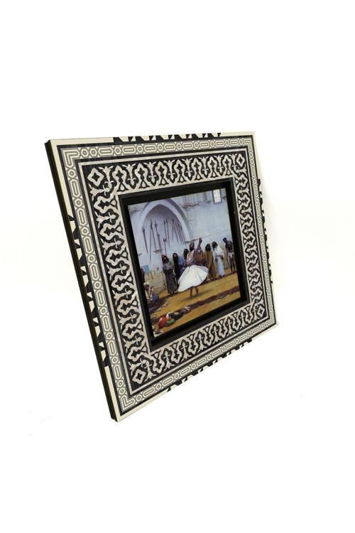 Semah Eden Dervişler Resmi Baskılı Mdf Tablo 20X20 Krt-137
