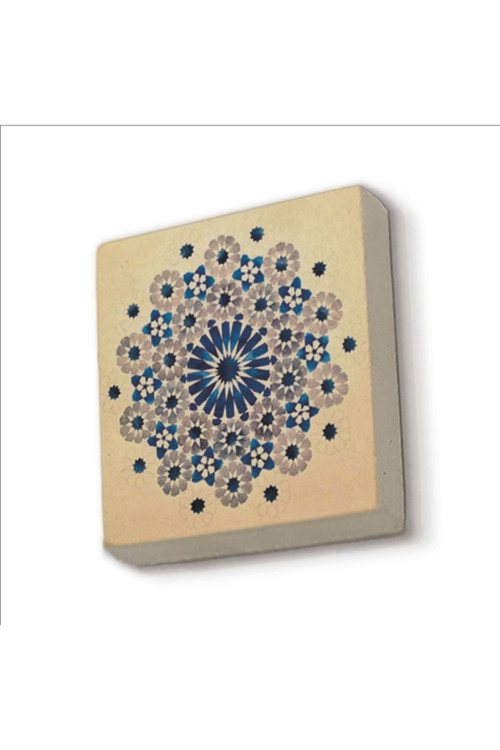 Geometrik Desen Baskılı Doğaltaş Magnetkd-062Buzdolabı Süsü