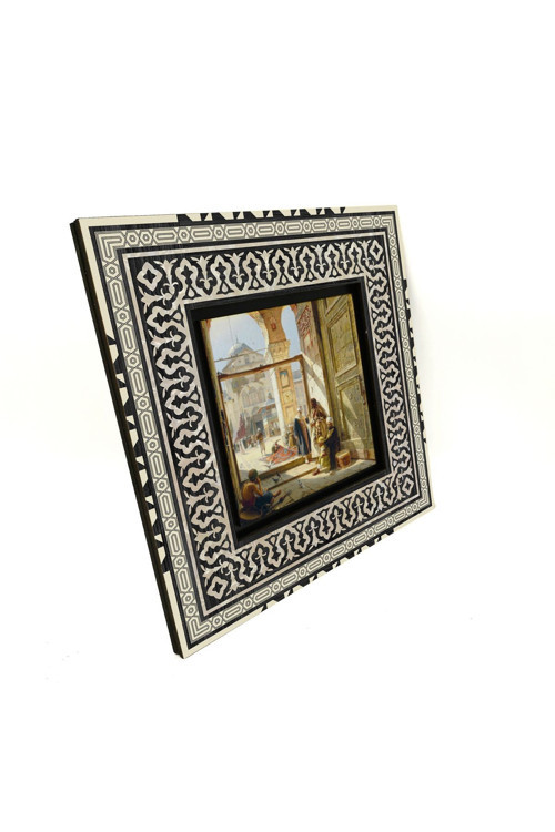 Emevi Camii Kapısı Baskılı Mdf Tablo 20X20 Krt-134