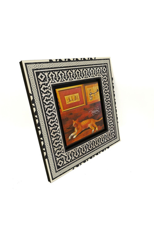 İstanbul Kedisi Baskılı Mdf Tablo 20X20 Krt-65