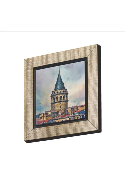 Galata Kulesi Baskılı Mdf Magnetkrt-020Buzdolabı Süsü