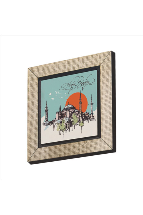 Ayasofya Camii Baskılı Mdf Magnetkrt-004