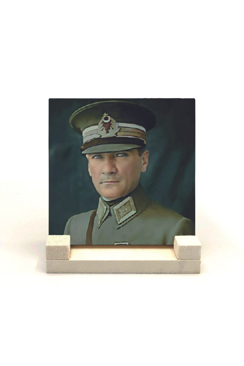 Atatürk Baskılı Doğaltaş Masaüstlük 10X10 Krt-102