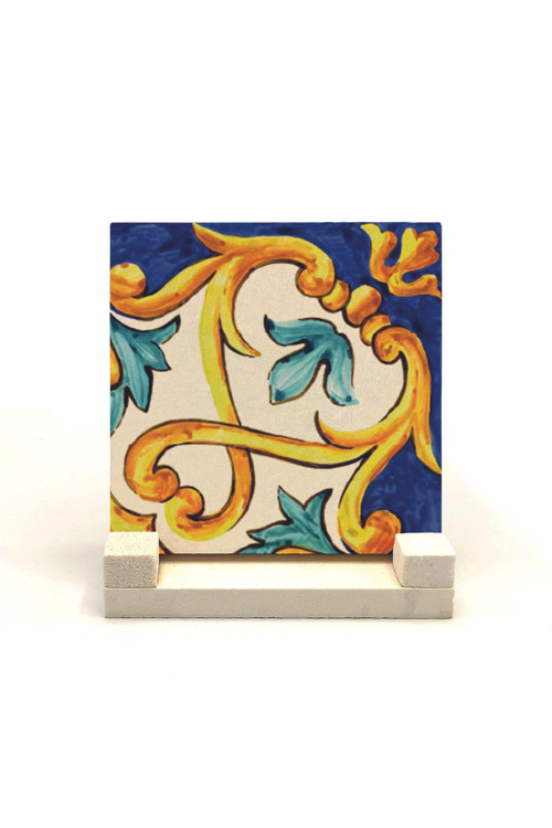 İtalyan Deseni Baskılı Doğaltaş Masaüstlük 10X10 Kd-88