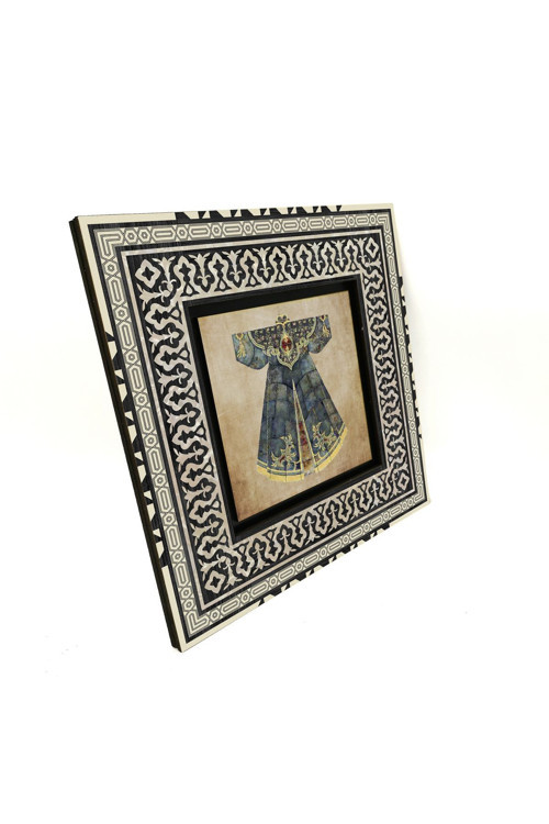 Osmanlı Saray Kaftanı Baskılı Mdf Tablo 20X20 Krt-81