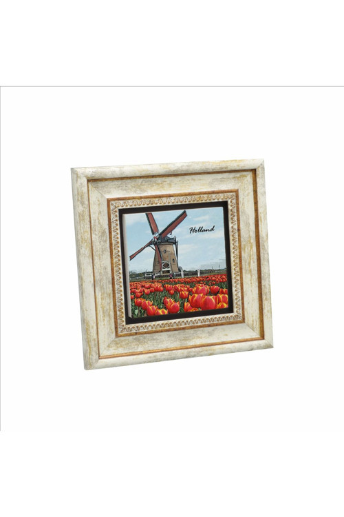 Hollanda Görseli Baskılı Doğaltaş Tablo 20Cmx20Cm Krg-028