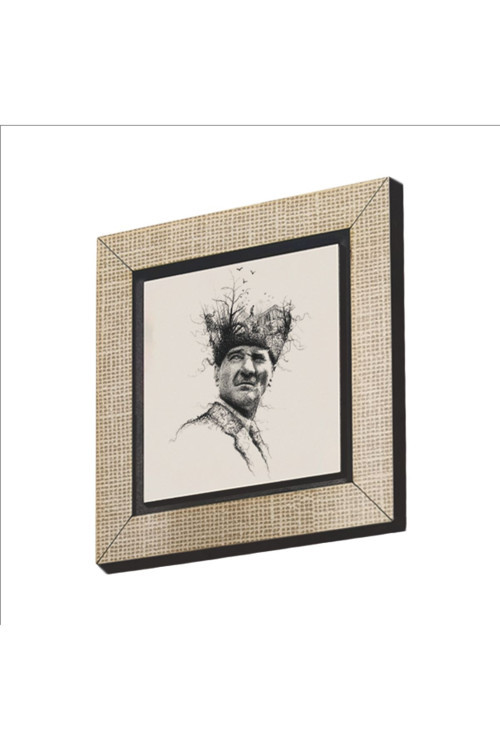 Atatürk Baskılı Mdf Magnetkrt-105Buzdolabı Süsü