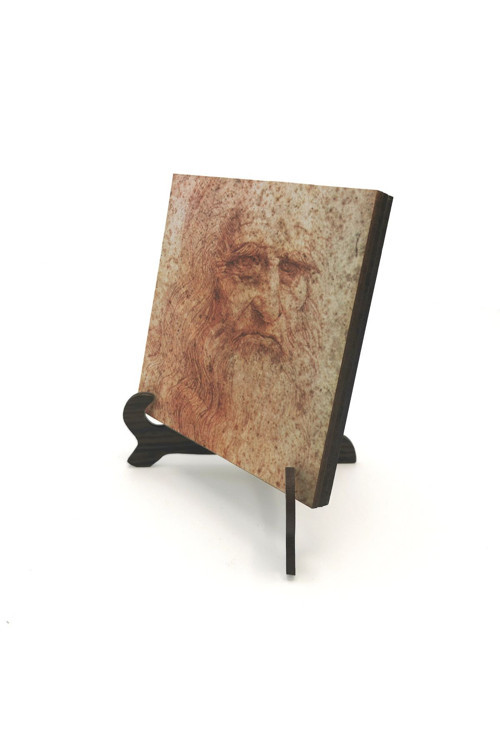 Otoportre Leonardo Da Vinci 1512Baskılı Mdf Masaüstlük
