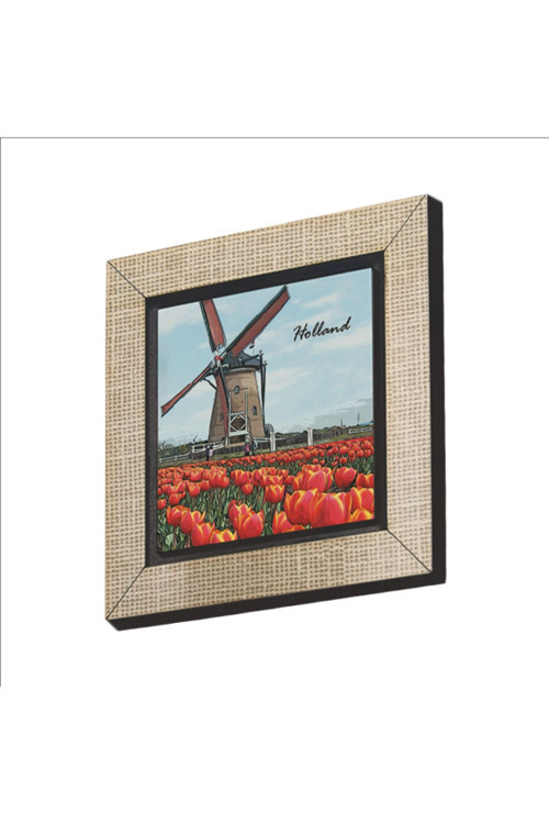 Hollanda Görseli Baskılı Mdf Magnetkrg-028