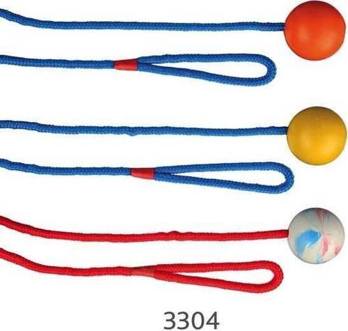 Köpek At-Getir Oyuncağı, İpli Kauçuk Top 5cm/1m