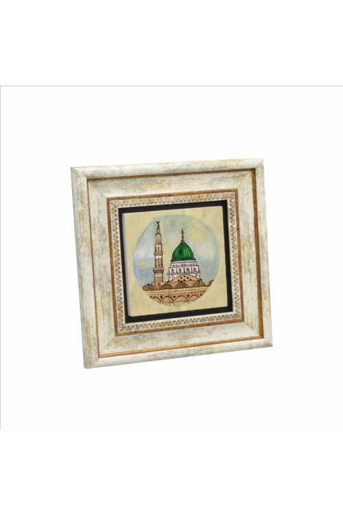 Mescid-İ Nebevi Baskılı Doğaltaş Tablo (20x20 Krg-79)