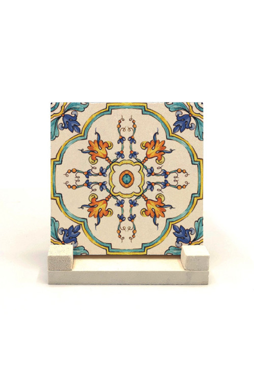 İtalyan Deseni Baskılı Doğaltaş Masaüstlük 10X10 Kd-80