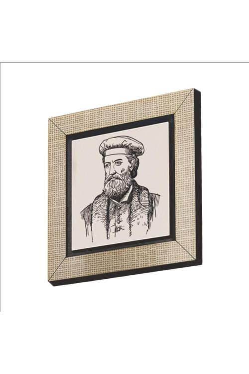 Italyan Kaşif Marco Polo Baskılı Mdf Magnetkrg-062Buzdolabı Süsü