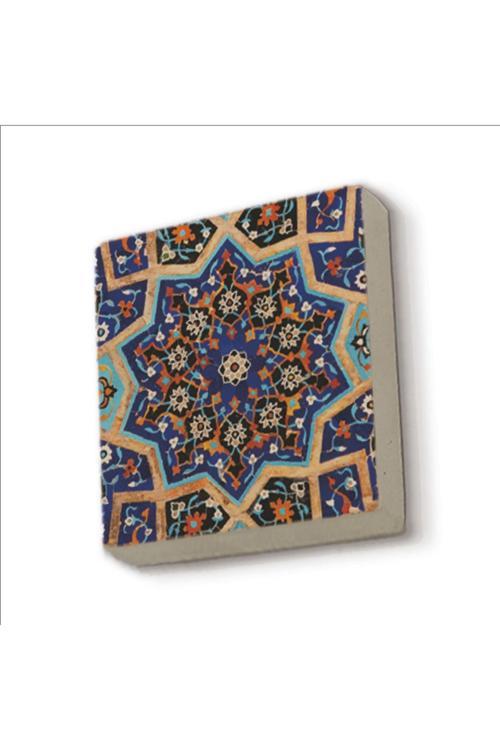 Çini Desen Baskılı Doğaltaş Magnetkd-013Buzdolabı Süsü