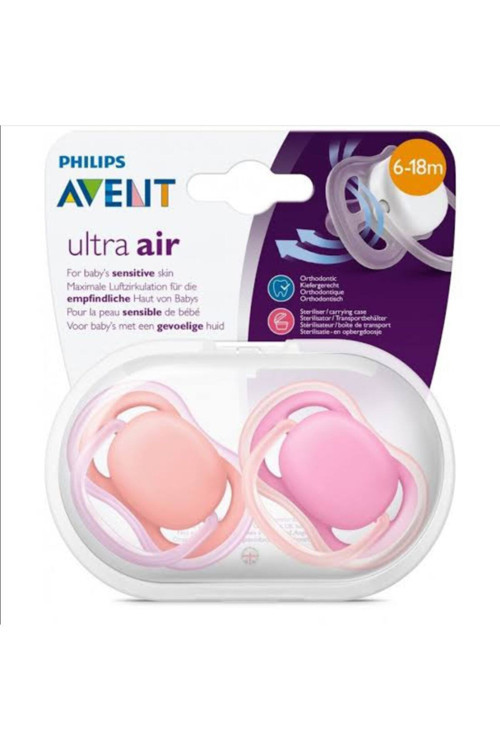 Phılıps Avent Ultra Air 6/18 Ay Kız Bebek Renkli Emzik