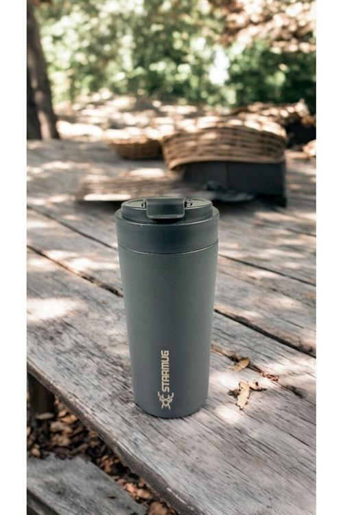Starmug Sızdırmaz Kapaklı Paslanmaz Çelik Termos Bardak 380 Ml
