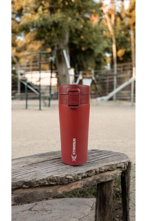 Starmug Sızdırmaz Kapaklı Paslanmaz Çelik Termos Bardak 380 Ml