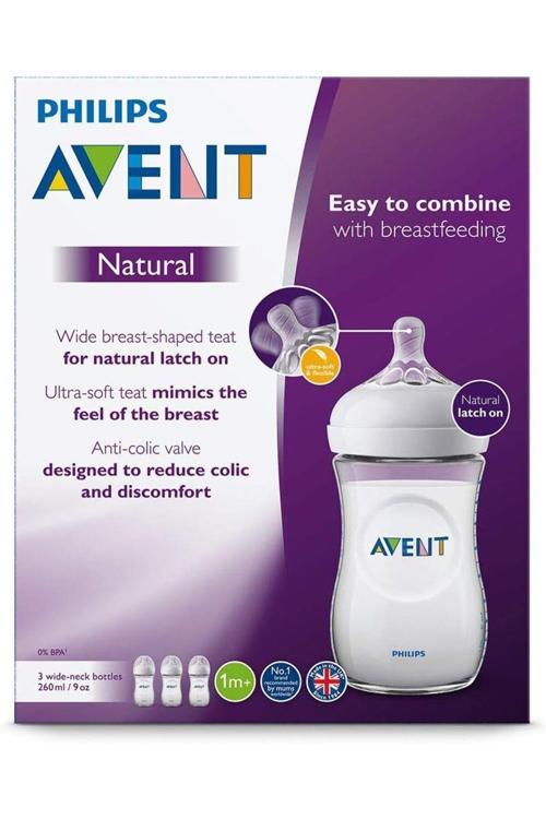 260 Ml Plastik Biberon 1Ay+ 3Lü Set Cam Değildir