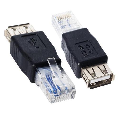 RJ 45 ERKEK USB A DİŞİ ETHERNET ÇEVİRİCİ JACK FİŞ (2818)