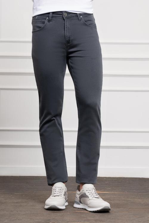  Erkek Füme Mevsimlik Pamuk 5 Cep Dynamic Fit Jean Pantolon