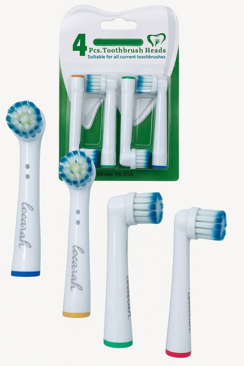 4 Adet Şarjlı Veya Pilli Diş Fırçası Yedek Başlığı Yumuşak Oral-B Uyumlu