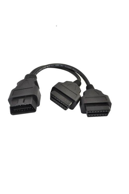Obd2 Soket Çoklayıcı Y Kablo 16 Pin Uzatma Kablosu 30Cm