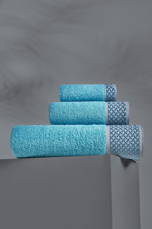 Karlina Model 3'Lü Banyo Seti Royal Blue