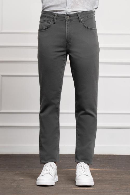 Erkek Haki Mevsimlik Pamuk 5 Cep Dynamic Fit Jean Pantolon