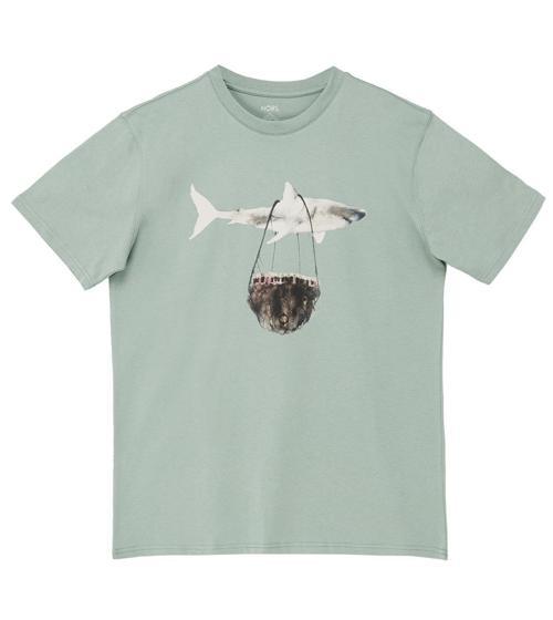 Shark Flys Regular Tshirt - Mint Yeşili