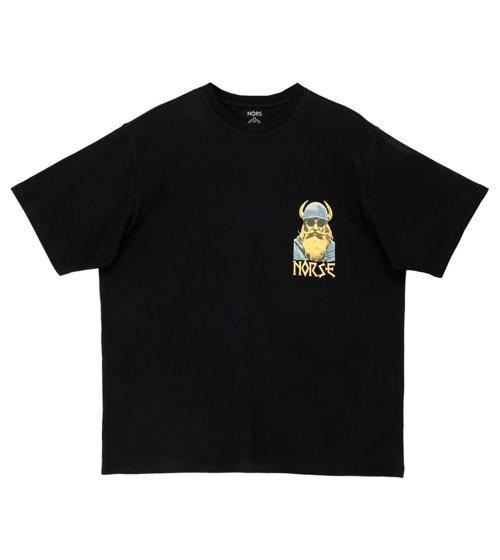 Nordic Hipster Oversize Tshirt - Siyah