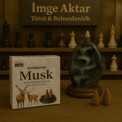 Darshan İncense Musk Geri Akış Tütsü 10 Adet