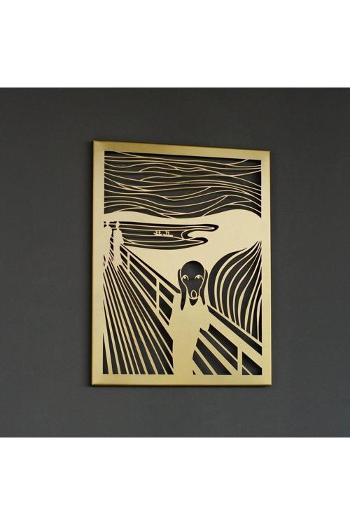 Edvard Munch'Un Çığlık (The Scream By Edvard Munch) Isimli Metal Duvar Dekoru