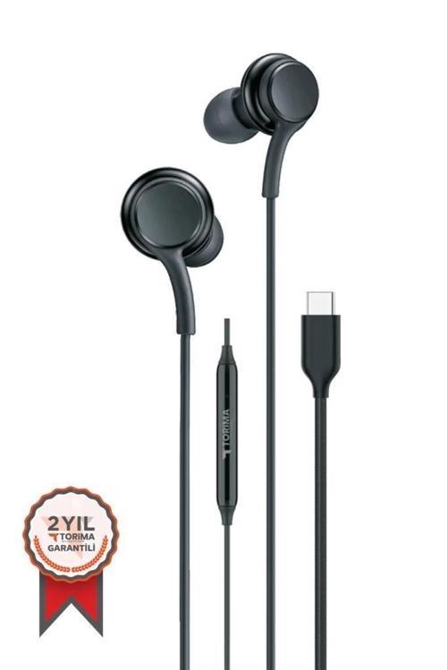 S11+ Kablolu Kulaklık Type-c Telefon Uyumlu Type-c Jak Kulaklik Siyah