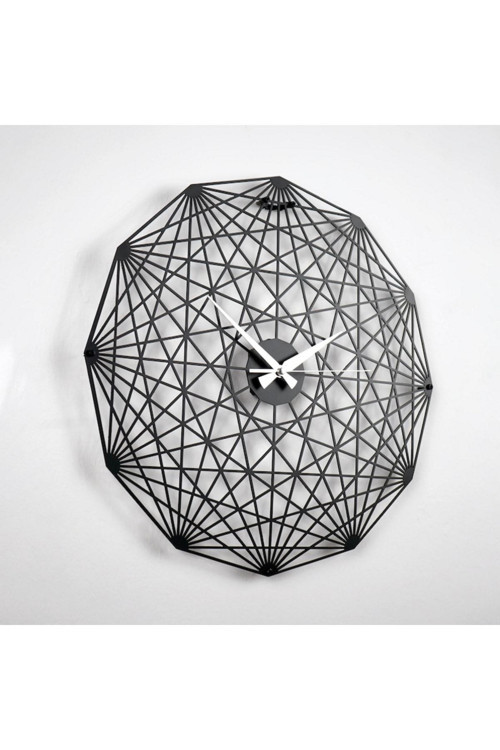 Tesseract Çapraz Poligon Metal Duvar Saati