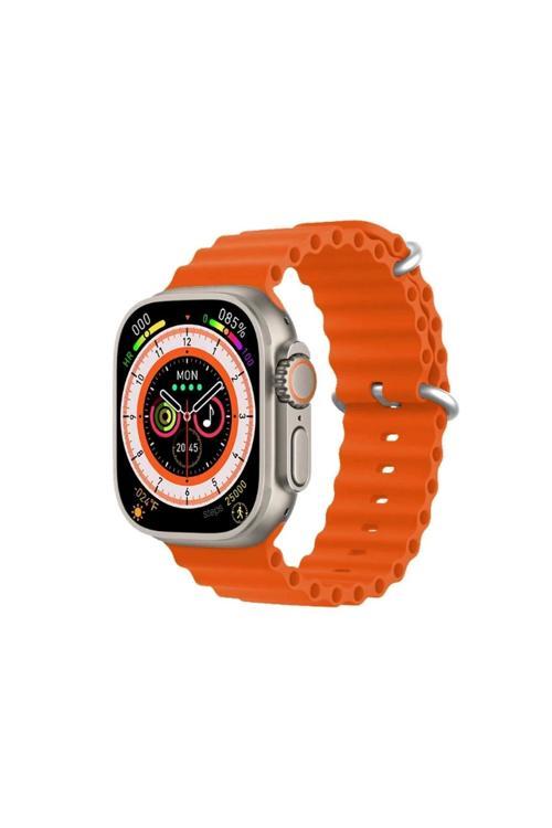 Ultra Akıllı Saat Spor Erkekler Kadınlar Nfc Bt Çağrı Kablosuz Şarj Apple Android Uyumlu