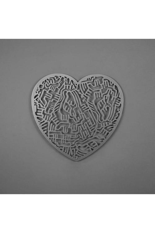 Labirent Kalp Metal Duvar Dekoru, Kalp Metal Duvar Dekoru