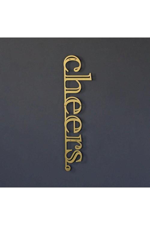 Cheers Işareti Metal Duvar Dekoru, Ev Ofis Için Modern Duvar Dekoru, Duvar Süsü, Yeni Ev Hediyesi
