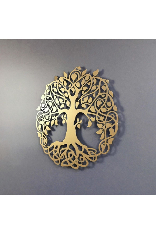 Yaşam Ağacı Metal Duvar Dekoru