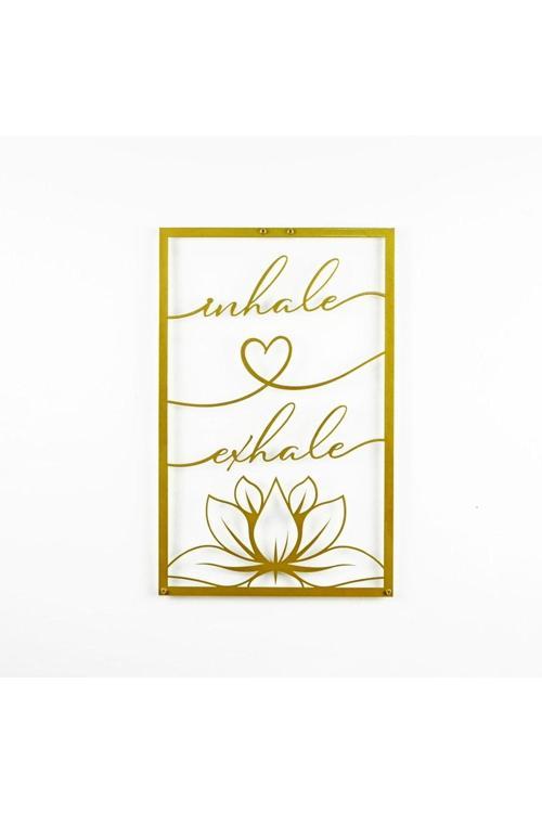 Lotus Dikey Metal Duvar Dekoru Ile Nefes Al - Nefes Ver