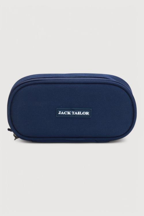 Jack Taılor 2112 İthal Yıkanabilir Kumaş Çift Bölmeli Gözlü Kalemlik Kalem Kutusu - NKT02112-lacivert-TEKEBAT