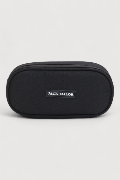 Jack Taılor 2112 İthal Yıkanabilir Kumaş Çift Bölmeli Gözlü Kalemlik Kalem Kutusu - NKT02112-siyah-TEKEBAT