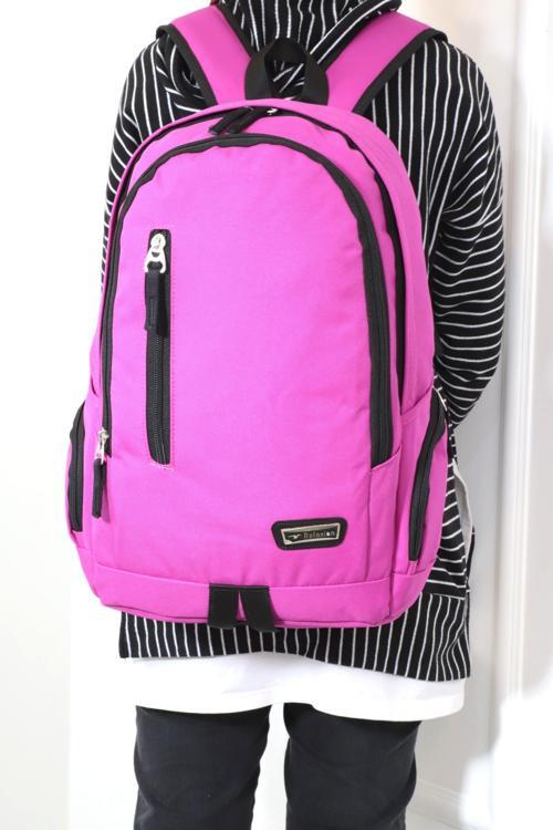 1168 Unisex Anatomik Sırt Çantası - NKT01168-PEMBE-TEK EBAT