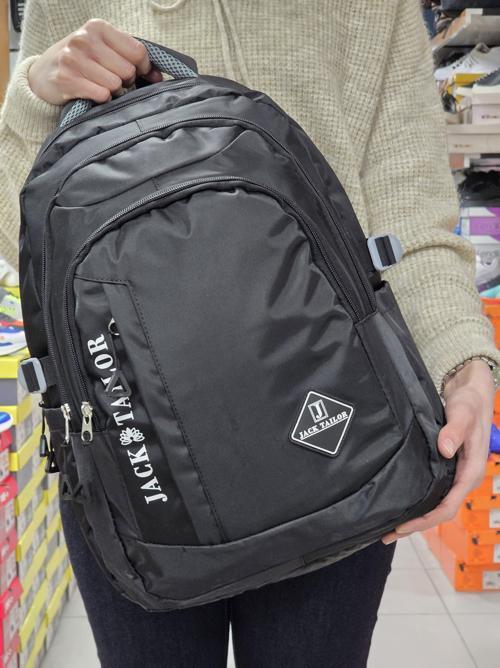 Jack Taılor 2110-60020 Unisex Anatomik Sırt Destekli Günlük ve Okul Sırt Çantası - NKT02110-siyah-TEKEBAT