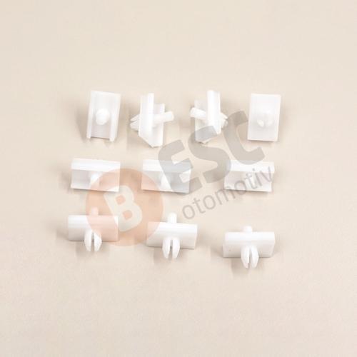 BMW 5 Serisi E34 Alpina B10 1987-1995 4/5 Door 51131946258 için 10 Adet Kapı Çıta Klipsi