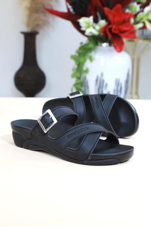 Konfores 1165-Venedik-2 Tam Anatomik Terlik - NKT01165-siyah-38