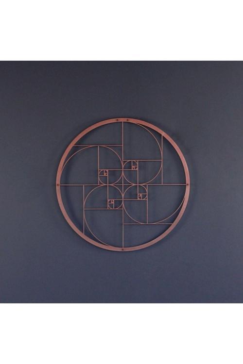 Altın Oran Fibonacci Spirali Metal Duvar Dekoru