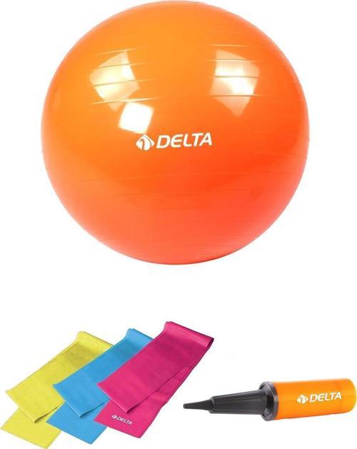85 cm Pilates Topu 3'lü Pilates Bandı Egzersiz Direnç Lastiği Pilates Topu Pompası 5'li Set