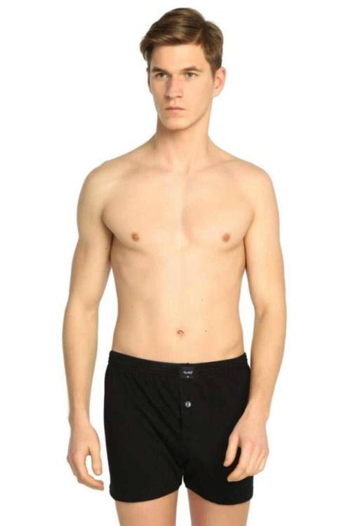 Erkek Siyah Boxer 3 Adet